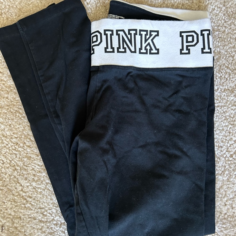 Black and white PINK leggings